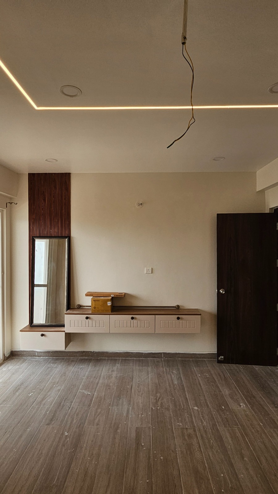 Master bedroom with interiors
