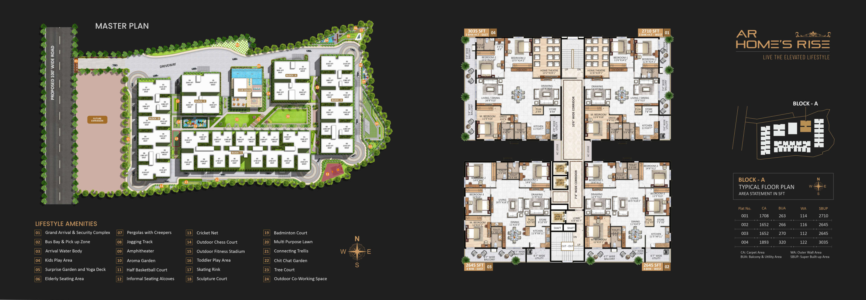Floor plans — typical units